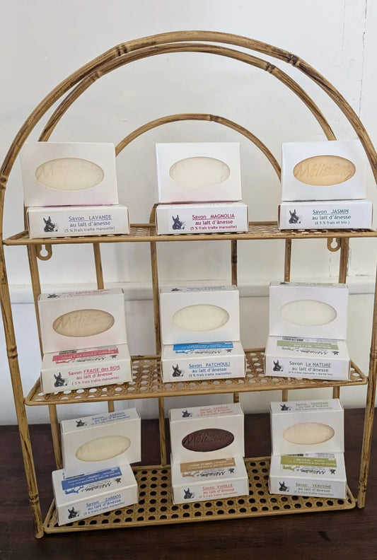 Boutique de savons et cosmétiques au lait d'ânesse Mélisâne