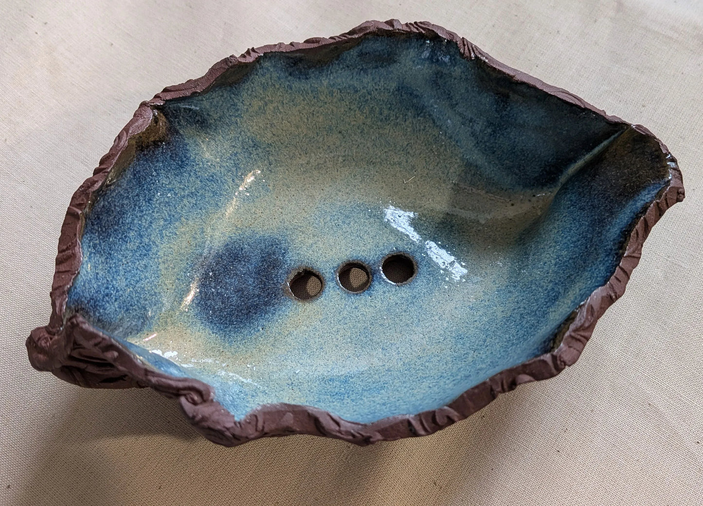 Porte-savon artisanal en céramique Mélisâne