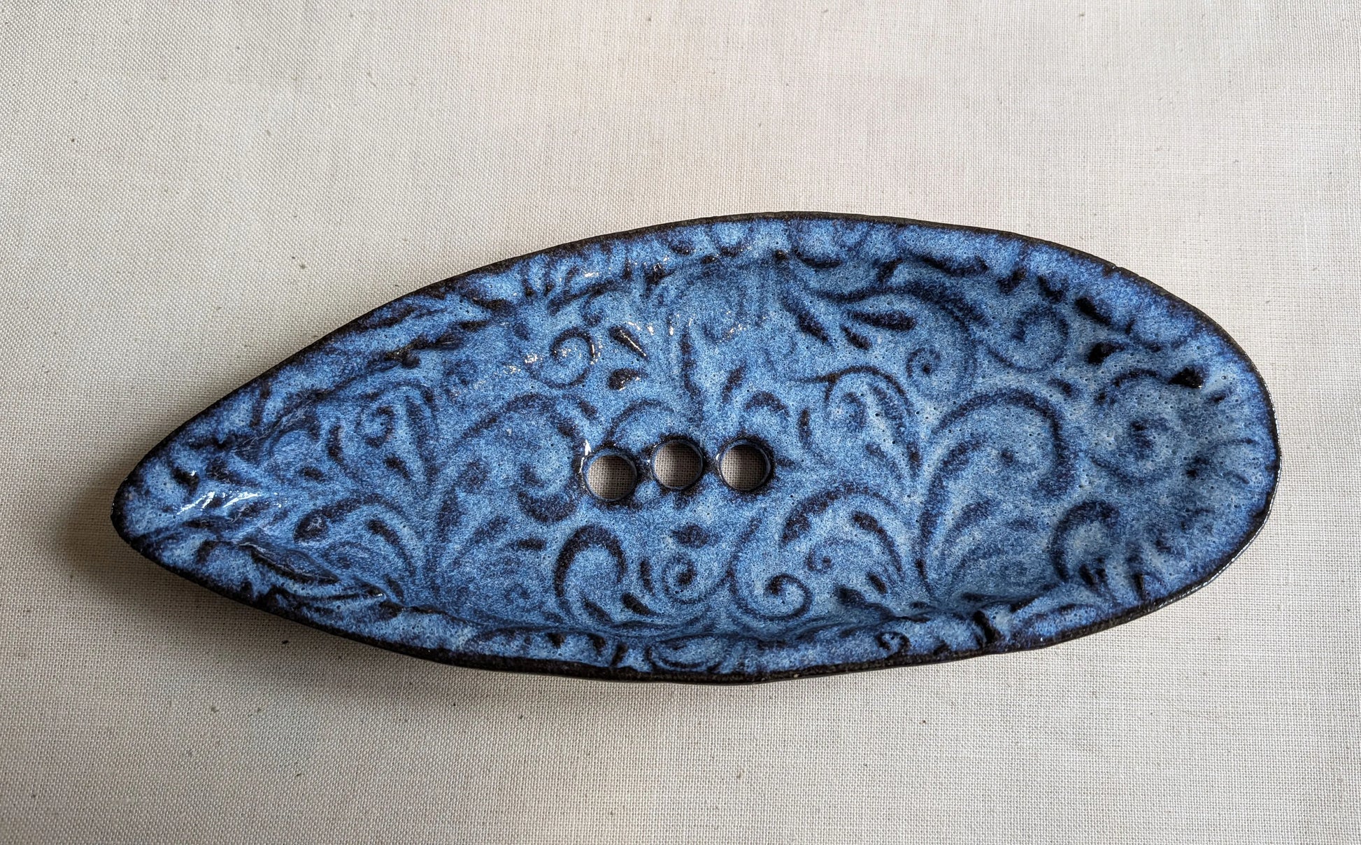 Porte-savon artisanal en céramique Mélisâne