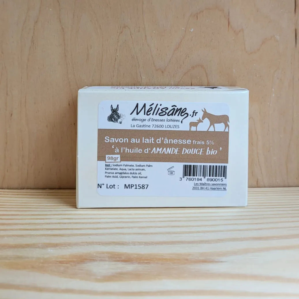 Savon au lait d'ânesse frais et huile d'amande douce