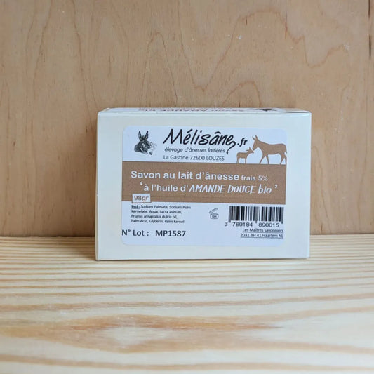 Savon au lait d'ânesse frais et huile d'amande douce