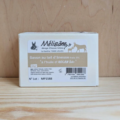 Savon au lait d'ânesse frais et huile d'argan