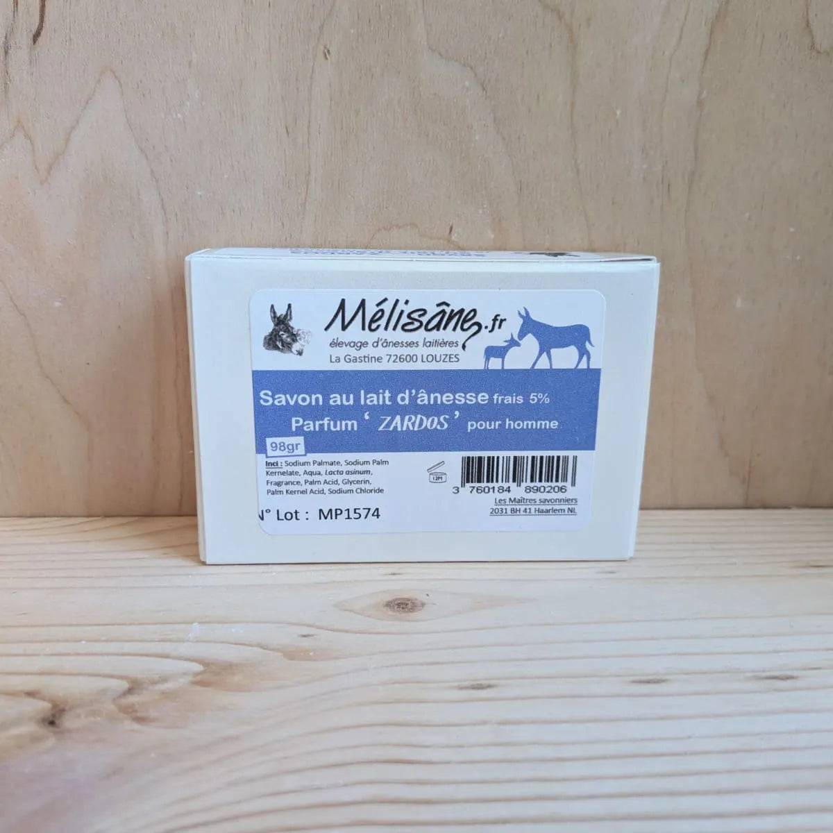 Savon parfum Zardos au lait d'ânesse frais Mélisâne